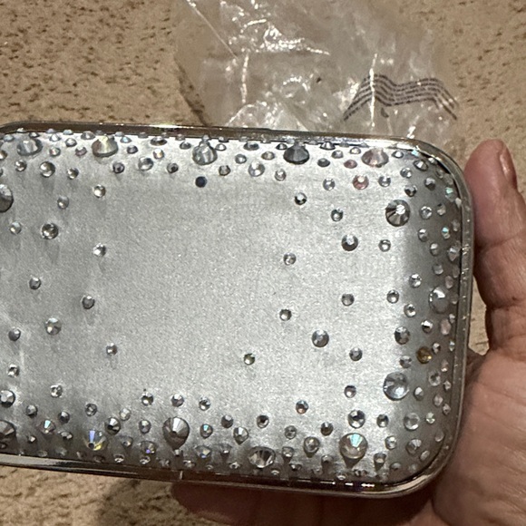 Aldo Silver Rhinestone Clutch - Picture 9 of 9